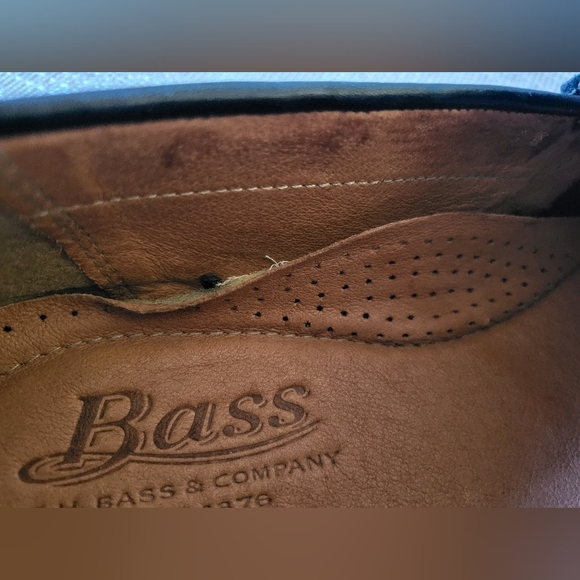 BASS Mens Hank Nlack Leather Driving Shoe sz 10 - Picture 9 of 9